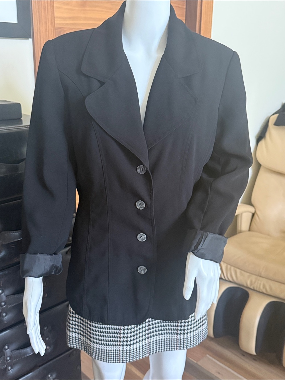 Women's Black Tailored Blazer Jacket